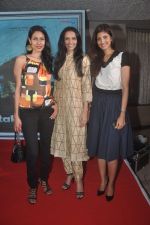 Nethra Raghuraman, Dipannita Sharma and Fleur Xavier at the First Look and Music Launch of the film Take It Easy in Andheri, Mumbai on 5th Nov 2014